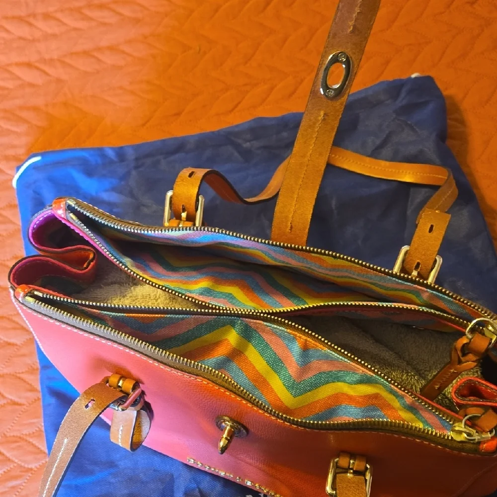 Dooney & Bourke Coral Leather Satchel - Picture 3 of 11